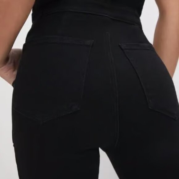 NWT Good American PETITE FIT FOR SUCCESS BOOTCUT JUMPSUIT | BLACK099 - BLACK099 - Picture 7 of 12